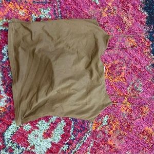 Brown spaghetti strap tank top